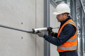 Precision caulking for industrial facilities