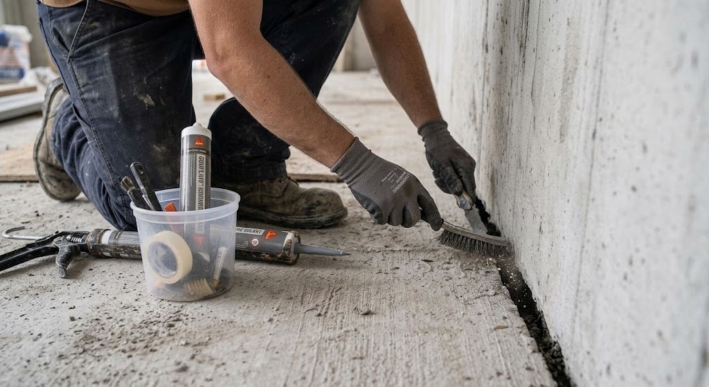 Filling Gap Between Concrete Slab and Wall
